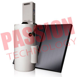 Laser-Schweißens-aufgeteilte Solarwarmwasserbereiter-Flacheisen-weiße Farbäußerer Stahlbehälter