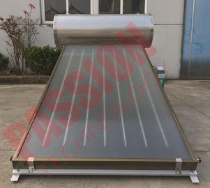 Integrierter Druck Flachkollektor Rooftop Warmwasserbereiter Vollkupfer Aluminiumblech