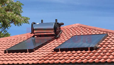 Blaues Titanflacheisen-Solarwarmwasserbereiter, Flacheisen-Sonnenkollektor