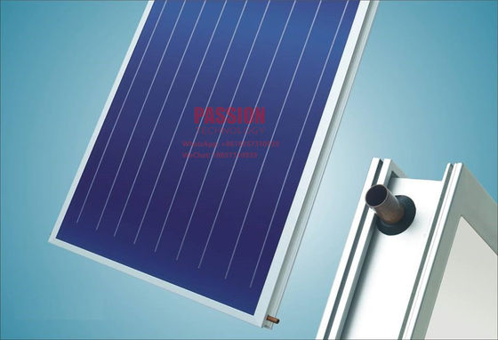 Blauer beschichtender Flacheisen-Sonnenkollektor 2m ² schwarzer Chrome-Flachbildschirm-thermischer Kollektor