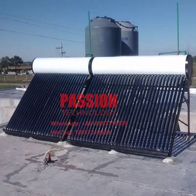 drücken Solarwarmwasserbereiter 200L des weißen Behälter-300L nicht Solargeysir-Vakuumröhre-Solarheizsystem