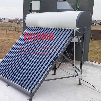 200L Enamal weißer äußerer silberner Behälter-Sonnenkollektor des Behälter-Solarwarmwasserbereiter-150L 304