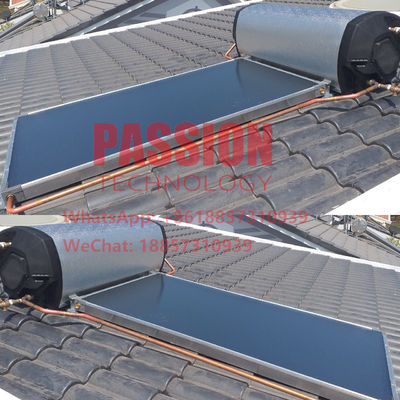 200L setzte Sonnenkollektor Flachbildschirm-Solarwasser-Heater Blue Coating Flat Panels unter Druck