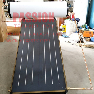 des Druck-200L Flachbildschirm-Sonnenkollektor Flacheisen-Solardes warmwasserbereiter-2m2