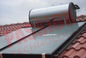 Weiße Stahlkompaktdruck-Flachbildschirm-Solarwarmwasser-Systeme mit Sonnenkollektor