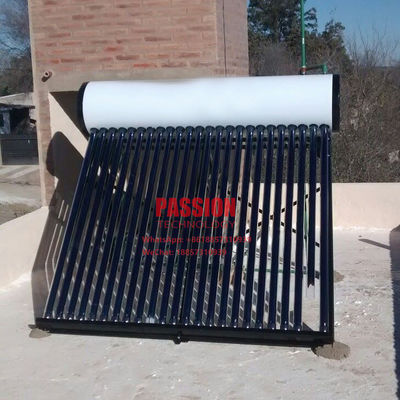 200L Enamal weiße äußere Edelstahl-Sonnenkollektor-Vakuumröhre-Solargeysir des Behälter-Solarwarmwasserbereiter-150L 304