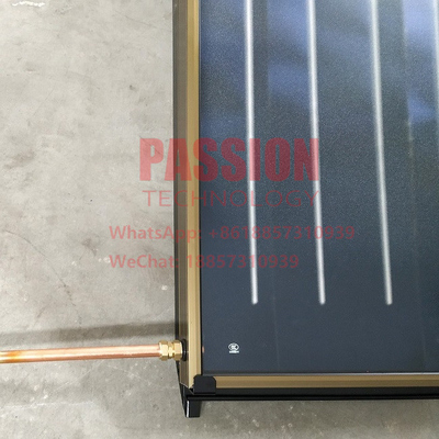 roter kupferner Vertrags-Druck-Solarwarmwasserbereiter des Flacheisen-3m2 des Sonnenkollektor-200L