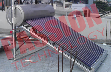 CER anerkannte Vakuumröhre-Solarwarmwasserbereiter-offene Schleife mit behilflichem Behälter