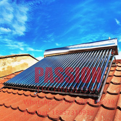 Hochdruck-Solarwasserbereiter Emaille Innenbehälter 300L Wärmeleiter Solarkollektor