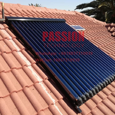 24 Röhre Wärmepipe Solarheizkollektor 240L Drucksolarwasserbereiter
